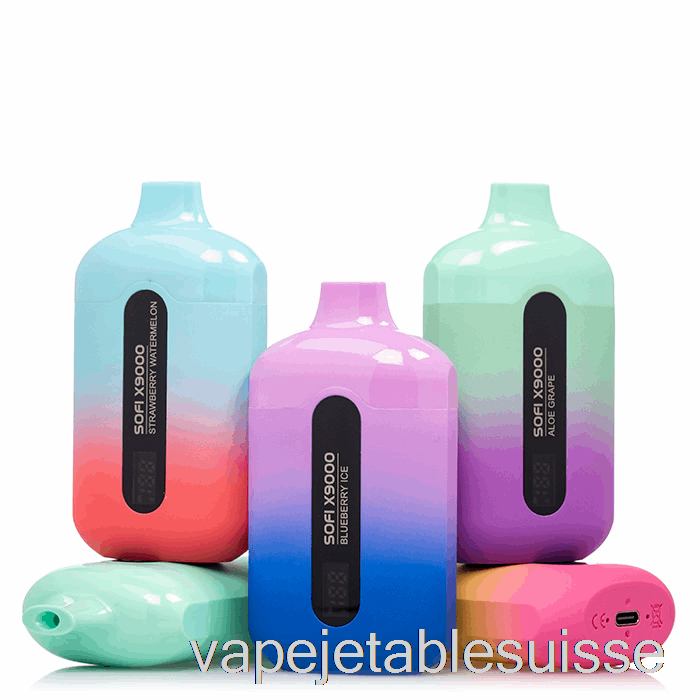 Vape Suisse Sofi X9000 Crème De Tabac Jetable Intelligente